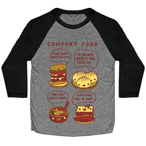 Comfort Food Baseball Tee