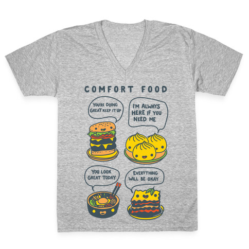 Comfort Food V-Neck Tee Shirt