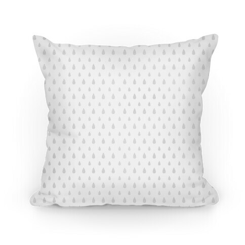 Gray Tear Drop Pattern Pillow