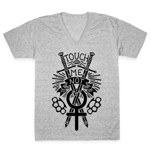 Touch Me Not V-Neck Tee Shirt