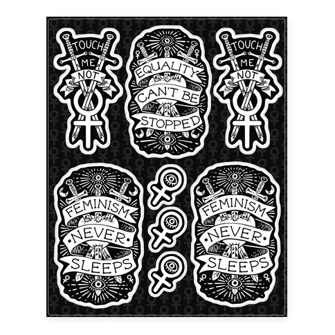 Occult Feminist  Stickers and Decal Sheet