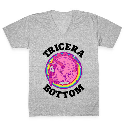 Tricera Bottom V-Neck Tee Shirt