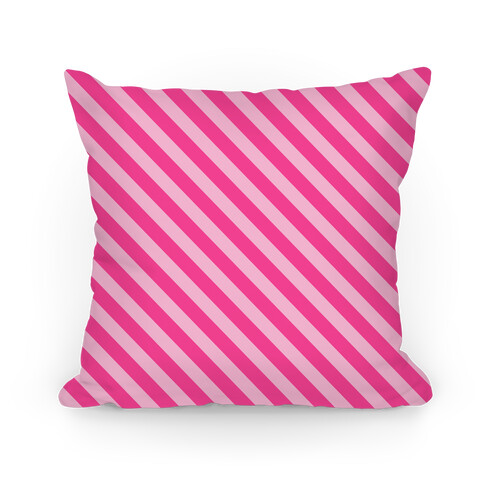 Pink Stripe Pattern Pillow