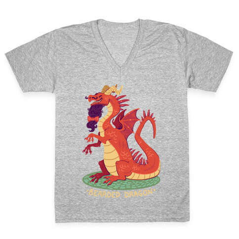 Bearded Dragon V-Neck Tee Shirt