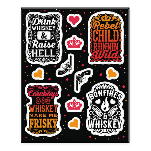 Whiskey & Country Life  Stickers and Decal Sheet