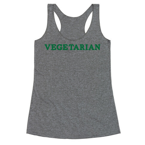 Vegetarian Racerback Tank Top