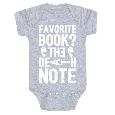 Favorite Book? The Death Note Baby One-Piece