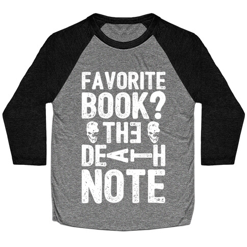 Favorite Book? The Death Note Baseball Tee