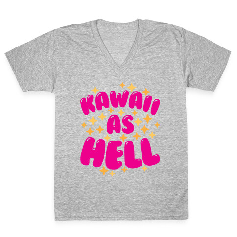 Kawaii As Hell V-Neck Tee Shirt