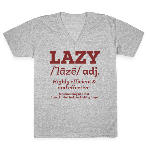 Lazy Definition V-Neck Tee Shirt