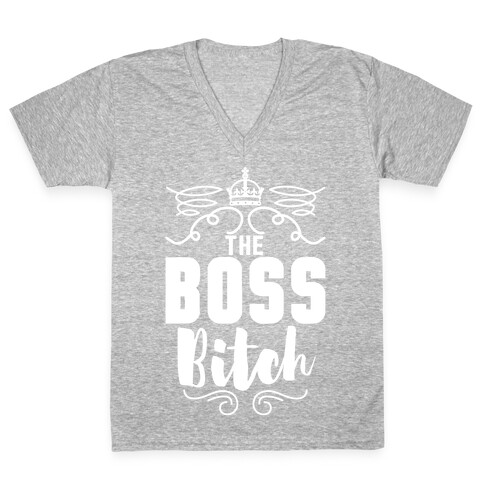 The Boss Bitch V-Neck Tee Shirt