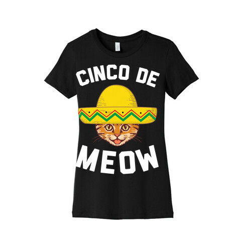 Cinco De Meow Womens T-Shirt
