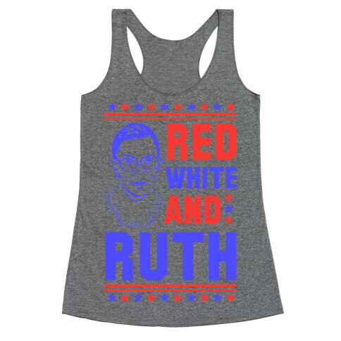 Red White and Ruth Racerback Tank Top