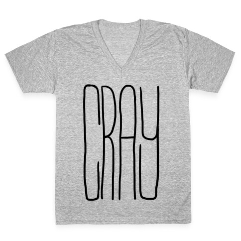 Cray V-Neck Tee Shirt