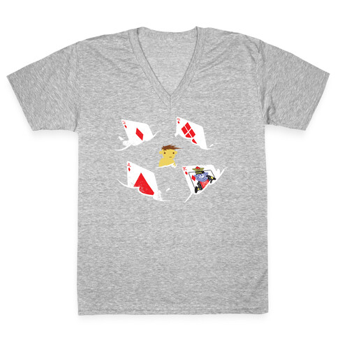 Card Sharks V-Neck Tee Shirt