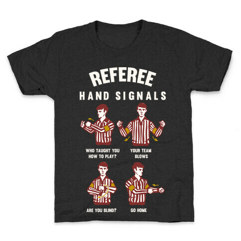 Funny Referee Hand Signals Kids T-Shirt