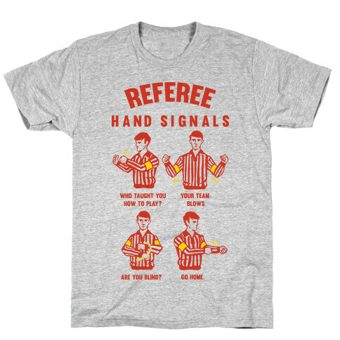 Funny Referee Hand Signals T-Shirt