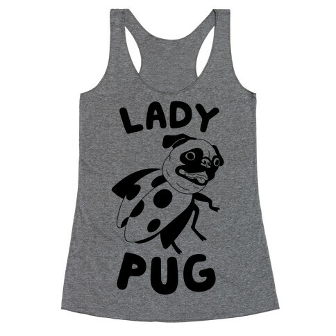 Lady Pug Racerback Tank Top