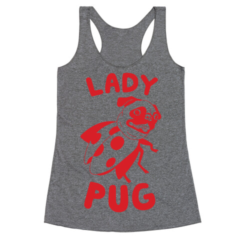 Lady Pug Racerback Tank Top