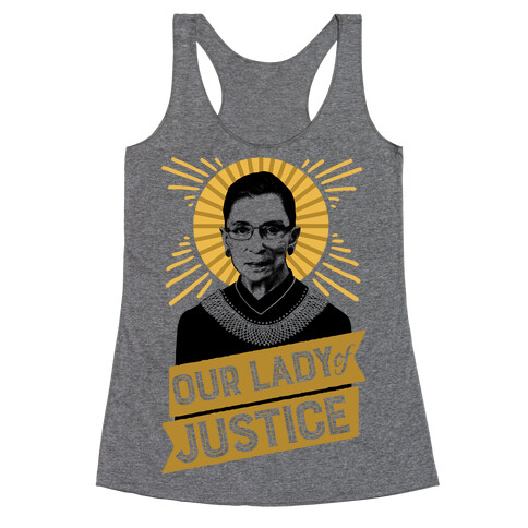 RBG: Our Lady Of Justice Racerback Tank Top