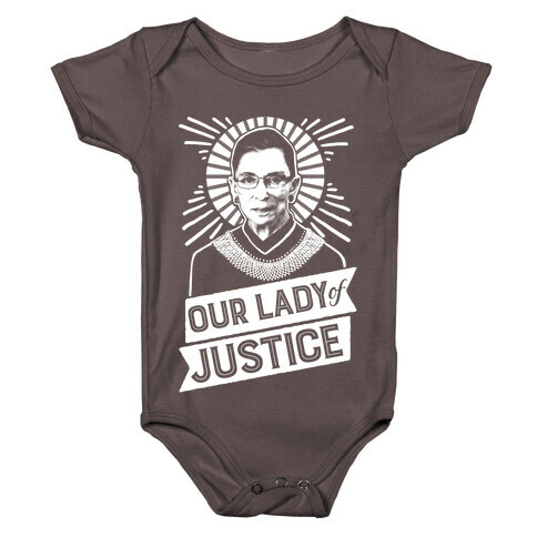 RBG: Our Lady Of Justice Baby One-Piece