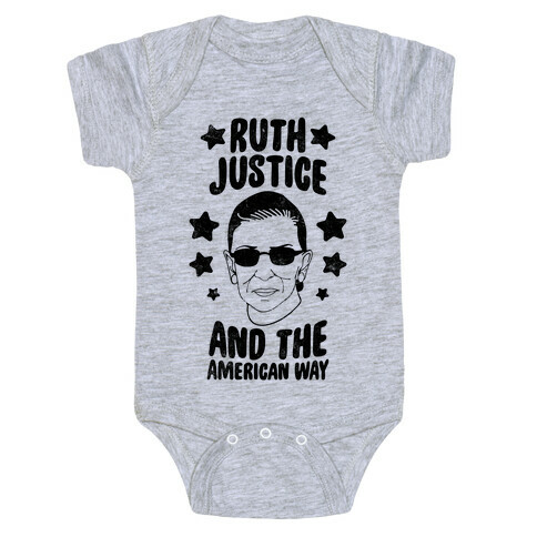 Ruth, Justice, And The American Way (Vintage) Baby One-Piece