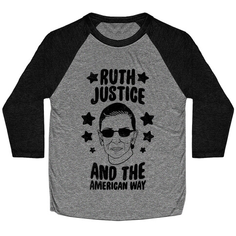 Ruth, Justice, And The American Way (Vintage) Baseball Tee