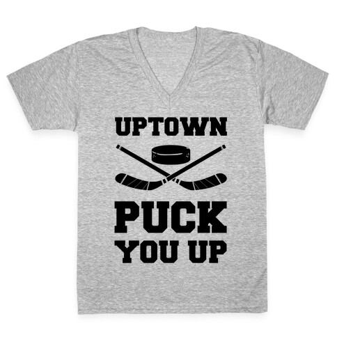 Uptown Puck You Up V-Neck Tee Shirt