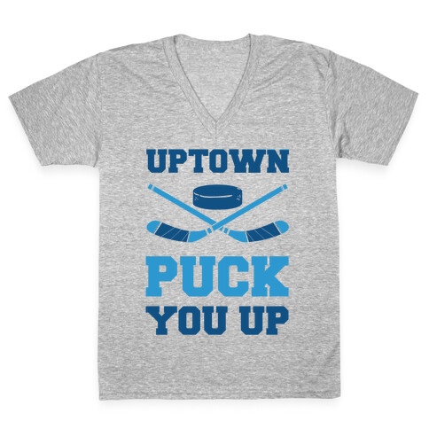 Uptown Puck You Up V-Neck Tee Shirt
