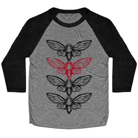 4 Cicadas Baseball Tee