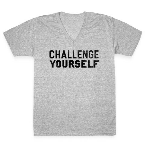 Challenge Yourself V-Neck Tee Shirt