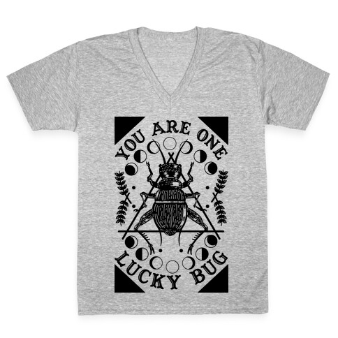 You are One Lucky Bug V-Neck Tee Shirt