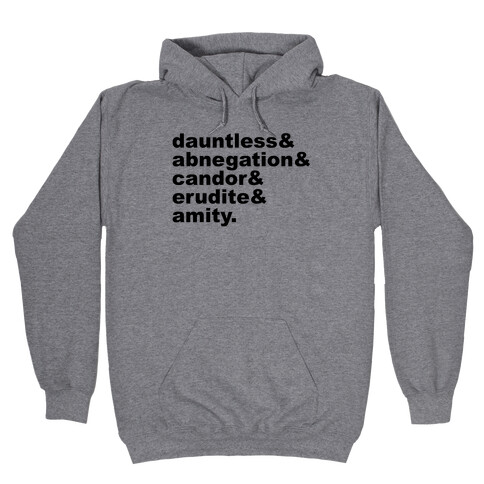 Factions List Hooded Sweatshirt