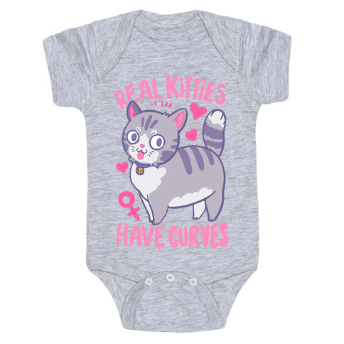 Real Kitties Have Curves Baby One-Piece