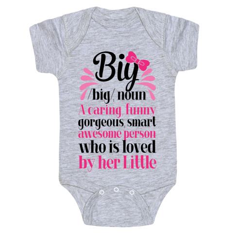 Big Definition (Sorority) Baby One-Piece