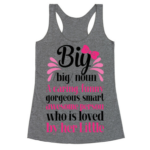 Big Definition (Sorority) Racerback Tank Top