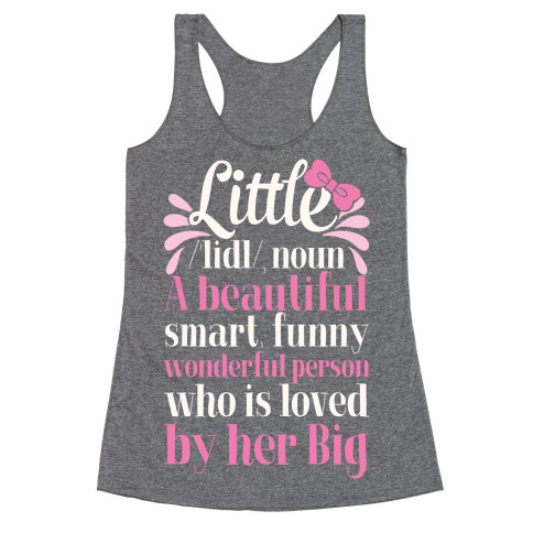 Little Definition (Sorority) Racerback Tank Top