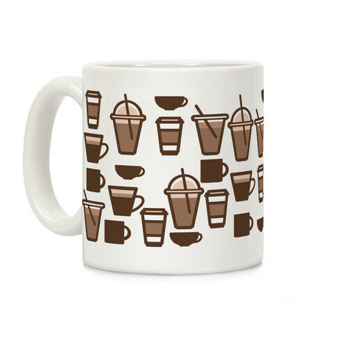 Cute Coffee Pattern Coffee Mug