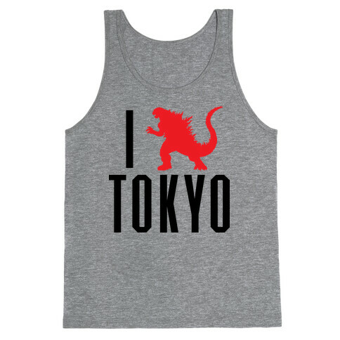 I Love Tokyo (Godzilla) Tank Top