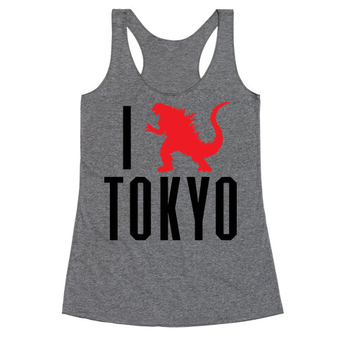 I Love Tokyo (Godzilla) Racerback Tank Top