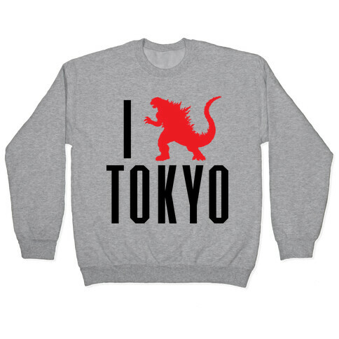 I Love Tokyo (Godzilla) Pullover