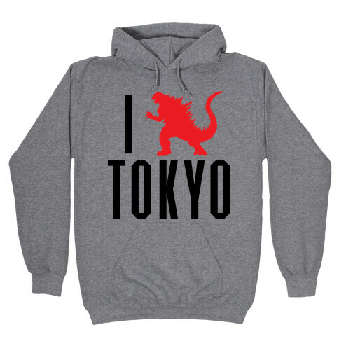 I Love Tokyo (Godzilla) Hooded Sweatshirt