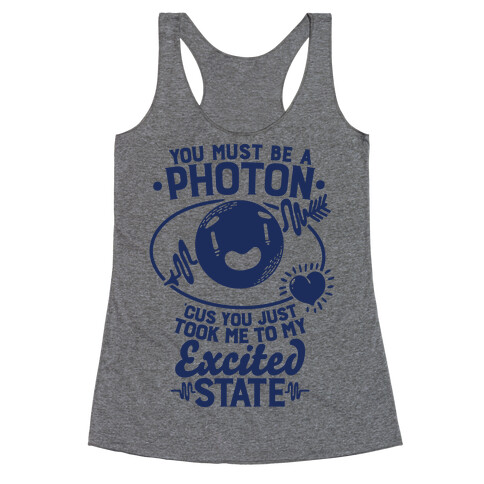 You Must Be a Photon Racerback Tank Top