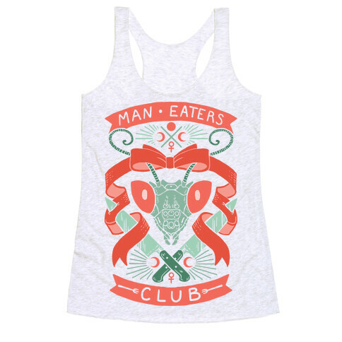 Praying Mantis Man-Eater's Club Racerback Tank Top