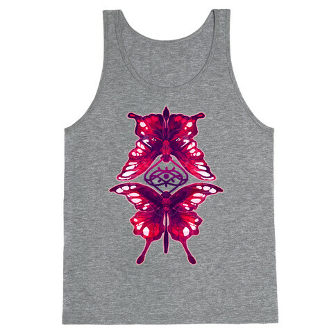 Crimson Butterflies Tank Top