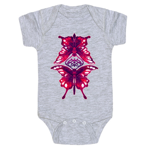 Crimson Butterflies Baby One-Piece