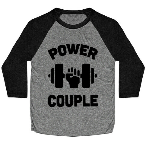 Power Couple Baseball Tee