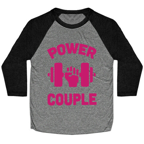 Power Couple Baseball Tee