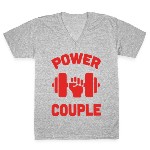 Power Couple V-Neck Tee Shirt