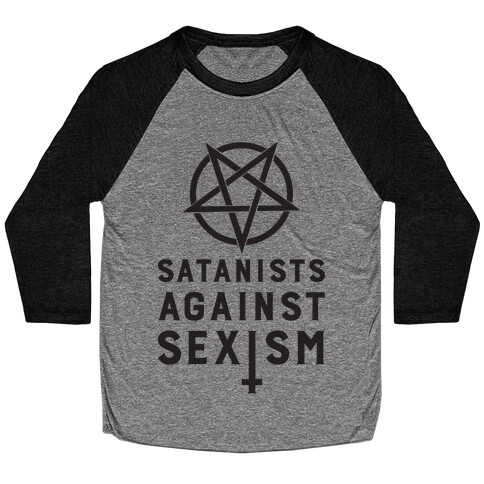Satanists Against Sexism Baseball Tee